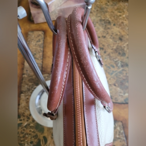 Dooney & Bourke Classic Two-Tone Leather Handbag - Picture 6 of 16